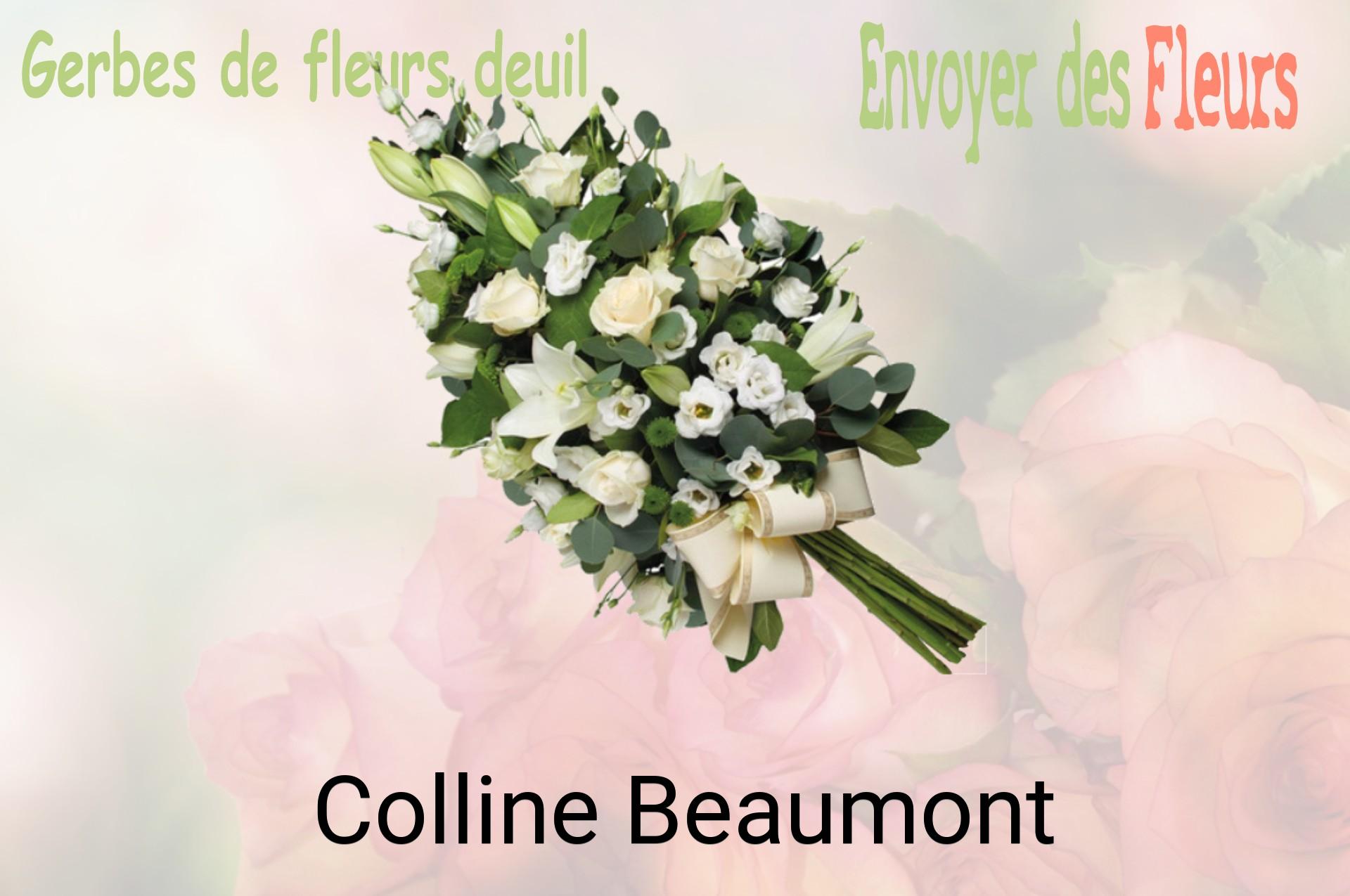 Gerbe de fleurs de deuil livrée à Colline-Beaumont